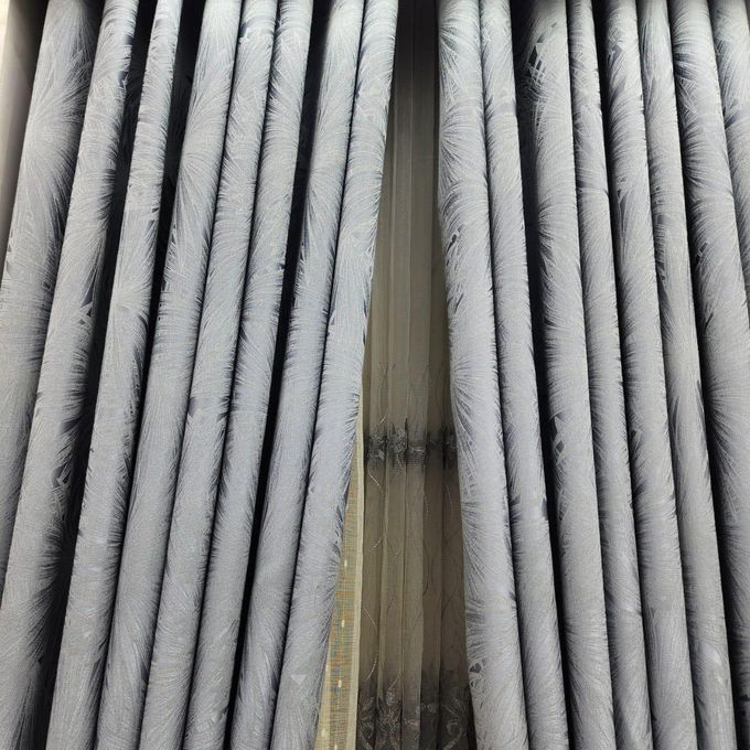 2pcs Textured Curtain (Each 1.5M) with 1Pc Sheer 1.5M