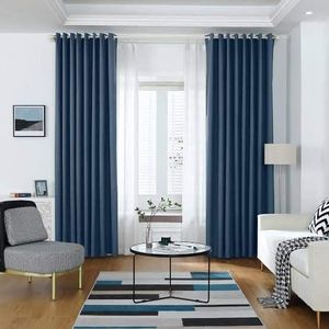 Blue Curtain For Window And Door