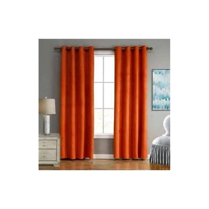 1pc  ORANGE CURTAIN Comes As One   For Your Windows