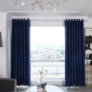Navy Blue Curtain 2Pcs (1.5m)each 2M White sheer For living room window and door.