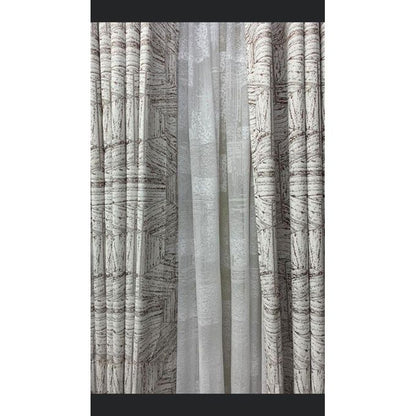 2Pcs BROWN PATTERNED Blackout Curtain 1.5M each (Sheer available separately) NEW ARRIVALS!!!