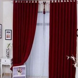 New Maroon Curtain For Window And Doors
