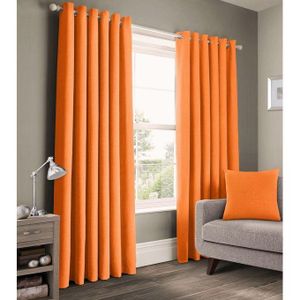 New Package Of Orange Curtains , White Light Sheer For Window And Door, Double Curtain Rod + FREE MAGNETIC TIEBACK(PAIR)