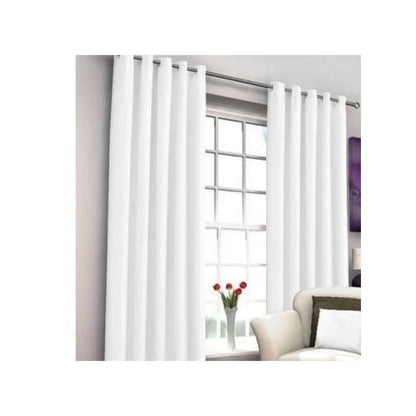 White Curtain 2Pcs (1.5m)each 2M White sheer For living room window and door.