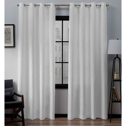 2Pcs White Curtains (1.5m+1.5m) with 1pc Heavy White Sheer (2m), All Panels Have an Eyelet Header and a Height of 2.4m