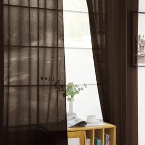 Brown Sheer For Living Room Window