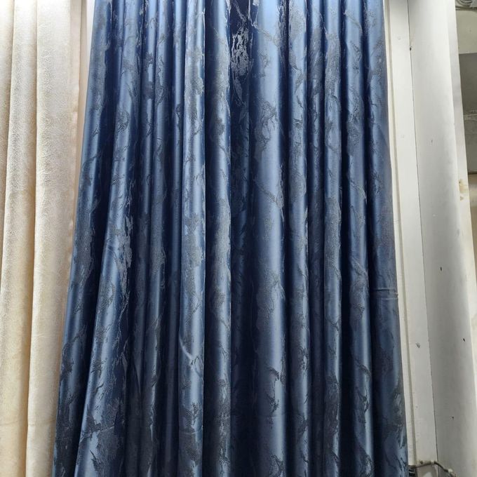 2pcs Textured Curtain (Each 1.5M) with 1Pc Sheer 1.5M