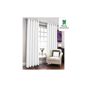 White Curtains For Window And Door