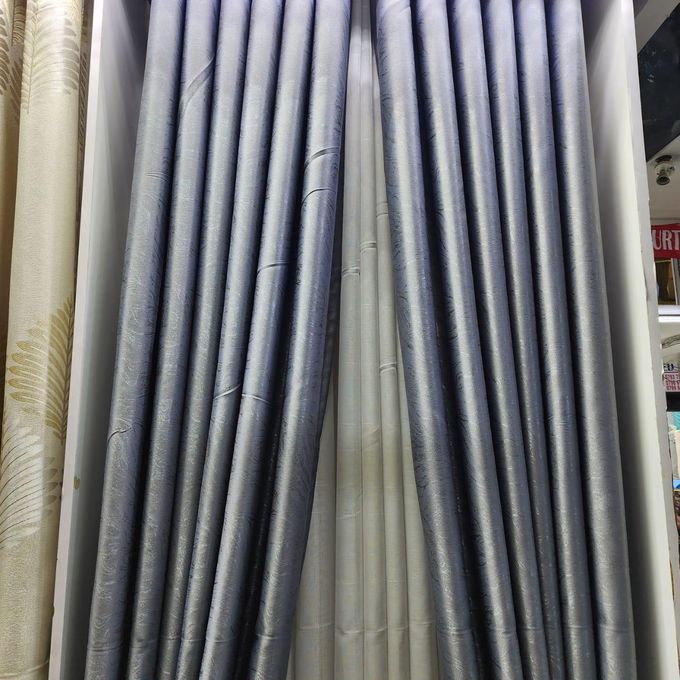 2pcs Textured Curtain (Each 1.5M) with 1Pc Sheer 1.5M