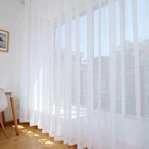 1Pc NEW FASHION Sheer Curtain For Window With Rod Pocket Header and Height of 2.25M