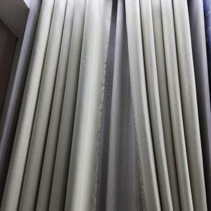 2 Pieces Window Curtains with Floral Design and Eyelet Header.