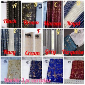 Gold VELVET Foil Printed Luxurious 100% Blackout Curtains-2PCs Set Curtains (3m Each+3m Each+Sheers: White :4.5mtrs)