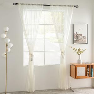 Cream Sheer For living Room 
