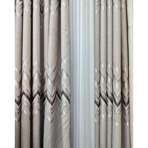 Latest classic home curtains: comes as a package of 2pcs and 1pc heavy sheer best for your living room window 
