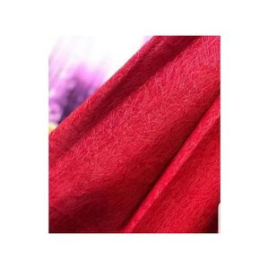 2PCS OF Red Curtain And 1PCS White  Light Sheer For Window And Door