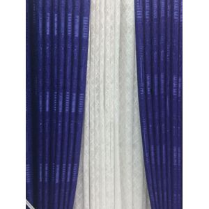 2PCS Modern Window Curtains Purple Patterned Measuring 2M+2M With A 1Pc Sheer 3M. Ideal For Living Room/bedroom/dining Room/study Room/home Office (exclusive Sheer). With White Plastic Eyelets