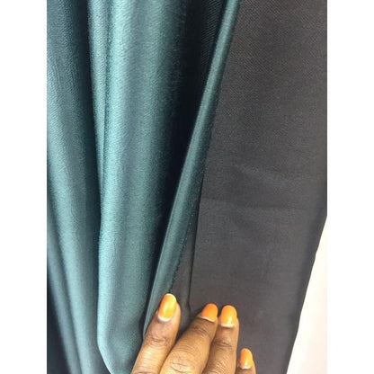 Luxury 3Pcs Blackout petrol BLUE  Curtains Set with Premium Heavy Sheer – Heavy Fabric for Windows & Doors – 1.5m x2 Panels + 1 Sheer