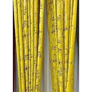 Curtains In Elegant Mustard Yellow Perfect For Windows And Doors. Comes with a Free Superb Quality White Sheet