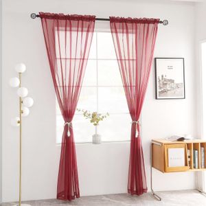 Marron Sheer For Living Room Window and Door