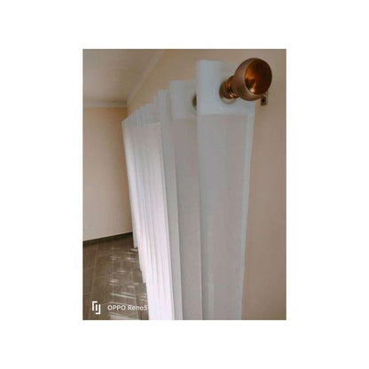 Sheers Curtain 1 Piece White With White Eyelets And Height Of 2.25M For Windows And Doors
