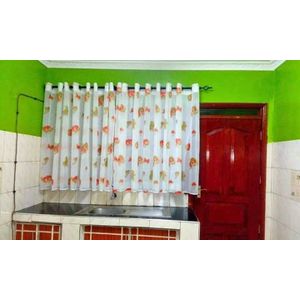 Two Pieces 1.5M Kitchen Window Sheers