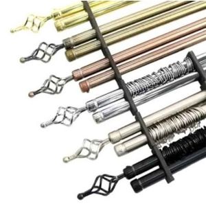Adjustable Double curtain rod comes in a box of 6pcs rods size at the variation gives you egance of your windows and doors.