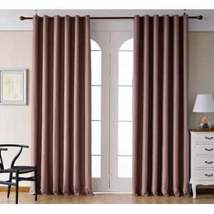 2pcs Heavy wall-to-wall curtains (2m Each) with Eyelet Header for Easy Installation and Premium Look