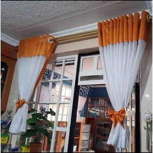 2Pcs of Kitchen Curtains Each Panel measuring 1.5M. Ideal for Kitchen, Pantry Window Or Small Windows