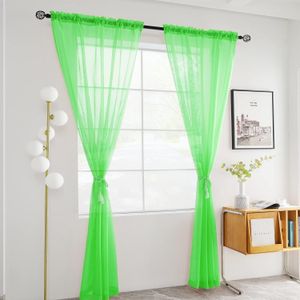 Green Sheer Living Room