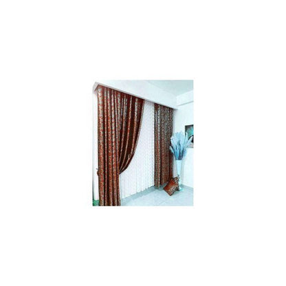 MAROON Heavy Velvet CURTAINS -3pcs Long enough to cover your window., 1.5m Each +3m - Sheer