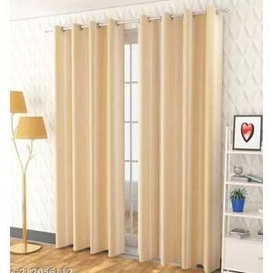 CREAM CURTAINS 2Pcs (1.5m Each) With 2M WHITE SHEER For Living Room Window And DoorBoth the Curtains and sheers are for use in a modern home using double Curtains rod and Curtain holders