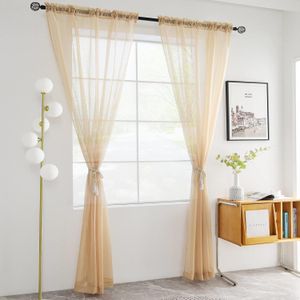 Beige Sheer For Living Room Window