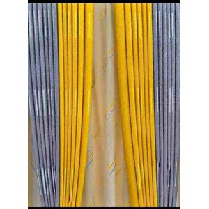 HEAVY CLASSIC MODERN CURTAIN comes in a SET of 3pcs 3m(1.5m+1.5m)and 2m sheer according to the colour of your living room.