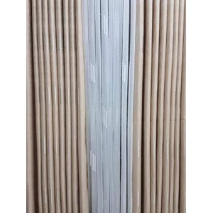 2Pcs Heavy Blackout Curtain Zigzag Patterns and Eyelet Header (1.5M) Each With White Heavy Sheer with Rod Pocket Header.