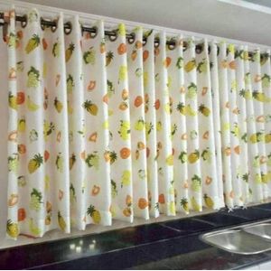 TWO Pieces 1.5M curtain 1PCS marching sheer measuring 2m for kitchen window
