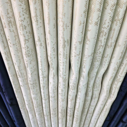 2Pcs NEW TEXTURED Blackout Curtains (1.5m+1.5m) with 1pc of Heavy White Sheer (2m). All Panels Have an Eyelet Header and a Height of 2.4m