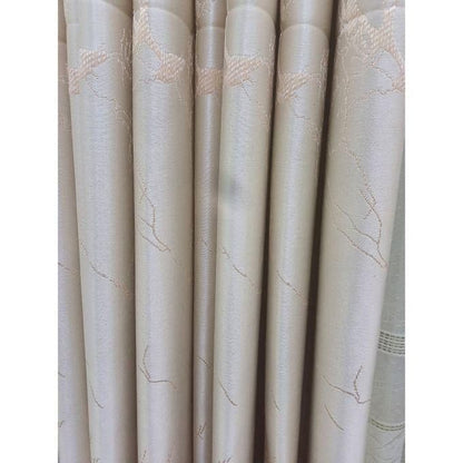 2PCS Modern Window Curtains Beige With Patterns Measuring 1.5M+1.5M With A 1Pc FREE Sheer 2M. Ideal For Living Room/bedroom/dining Room/study Room/home Office