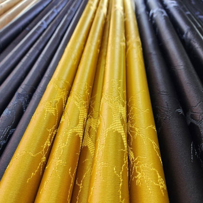 Two Pieces NEW BLACKOUT curtains (1.5m+1.5m) with 1pc heavy white sheer (2m).All panels have an eyelet header and a height of 2.4m