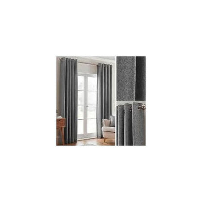 GREY Curtain (3M) (2Panels,each 1.5M) + FREE SHEER