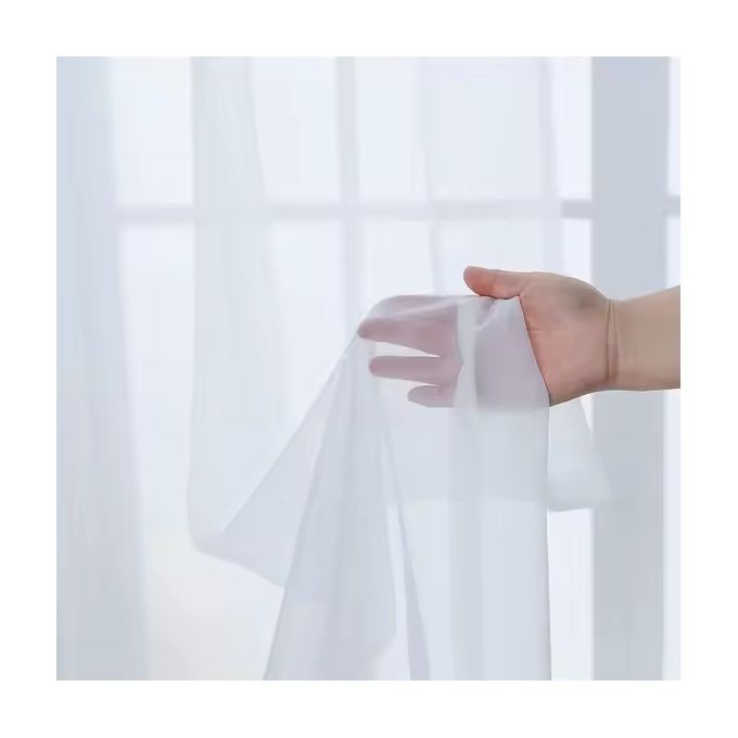 Heavy Sheer For Window 300CMX225CM (Wall-to-Wall Design With Rod Pocket Header) 100% Polyester