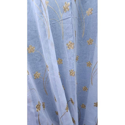 2Pcs Special Gold Curtains 3M (1.5M +1.5M) + 1Pc FREE White Embroidered Sheer (2M) window with a length of 1.5 meters  is best served by a 3-meter curtain.