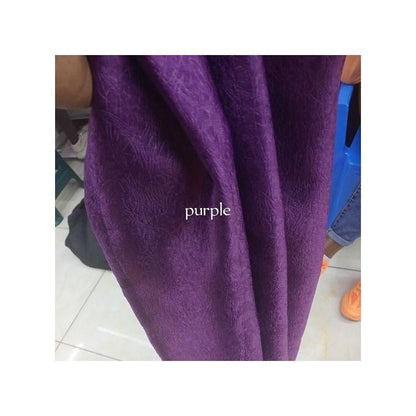 Purple Curtain 2Pcs (1.5m)each 2M White sheer For living room window and door