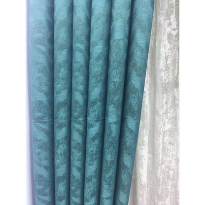 2PCS Modern Window Curtains Emotive Green Patterned Measuring 2M+2M With A 1Pc Sheer 3M. Ideal For Living Room/bedroom/dining Room/study Room/home Office (exclusive Sheer). With White Plastic Eyelets