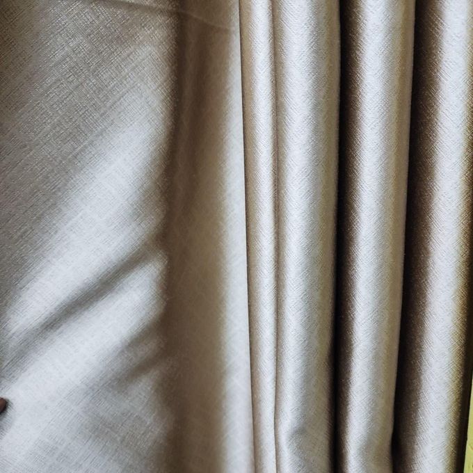 2Pcs NEW ABSTRACT-STYLE Modern Blackout Curtains (1.5m+1.5m) with 1pc Heavy White Sheer (2m), all panels have an eyelet header and a height of 2.4m