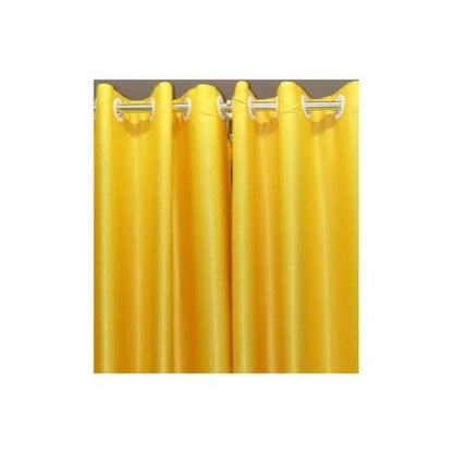 2Pcs MUSTARD YELLOW Curtains 1.5M Each + WHITE SHEER 2m