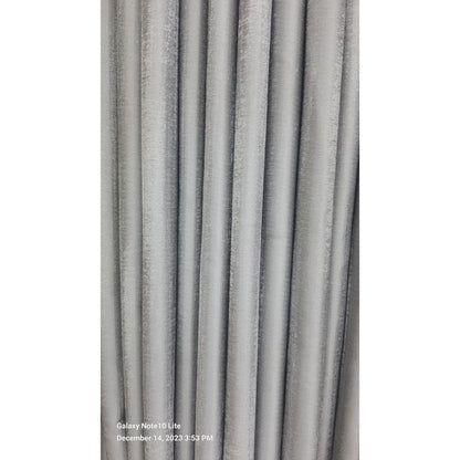 2PCS Modern Window Curtains Light Grey Measuring 2M+2M With A 1Pc Sheer 3M. Ideal For Living Room/bedroom/dining Room/study Room/home Office (exclusive Sheer). With White Plastic Eyelets