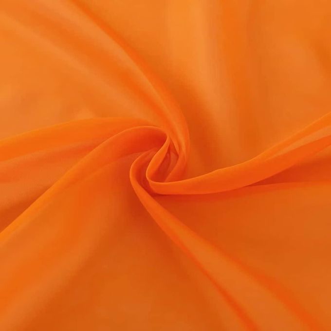 2pcs new arrivals Orange Sheers with Rod Pocket Header (1.5m+1.5m).