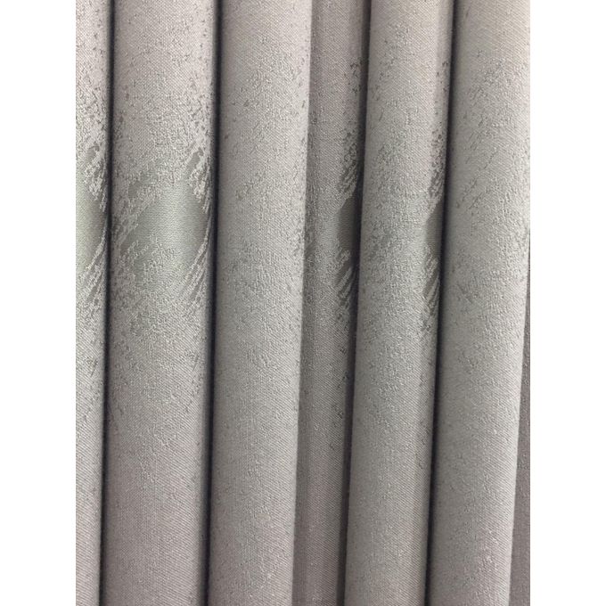 2PCS Modern Window Curtains Beige Patterned Measuring 2M+2M With A 1Pc Sheer 3M. Ideal For Living Room/bedroom/dining Room/study Room/home Office (exclusive Sheer). With White Plastic Eyelets