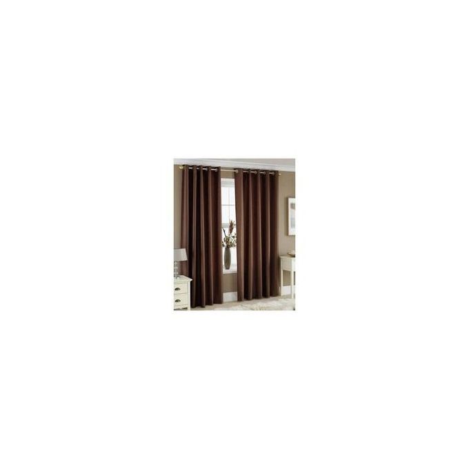Brown Curtains  (3M) (2Panels, Each 1.5M) +FREE SHEER.