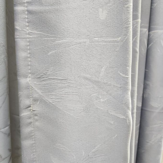 2pcs Textured Curtain (Each 1.5M) with 1Pc Sheer 1.5M